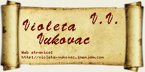 Violeta Vukovac vizit kartica